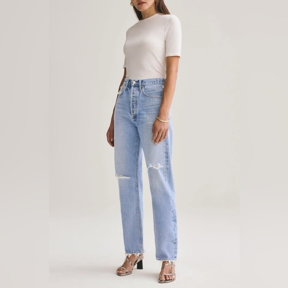 Agolde Denim - Agolde 90's Mid Rise Loose Fit Jean in Captured